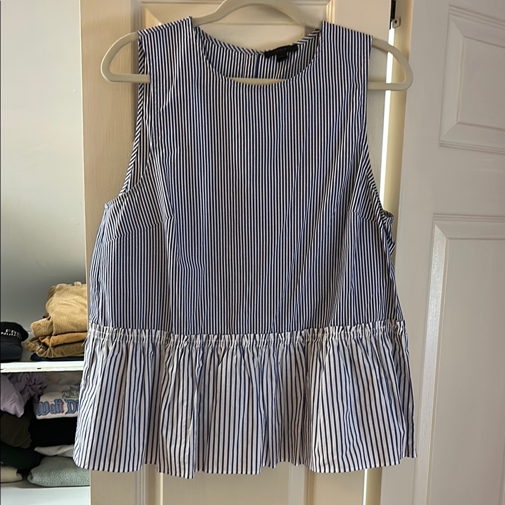 J. Crew sleeveless, button back tank
